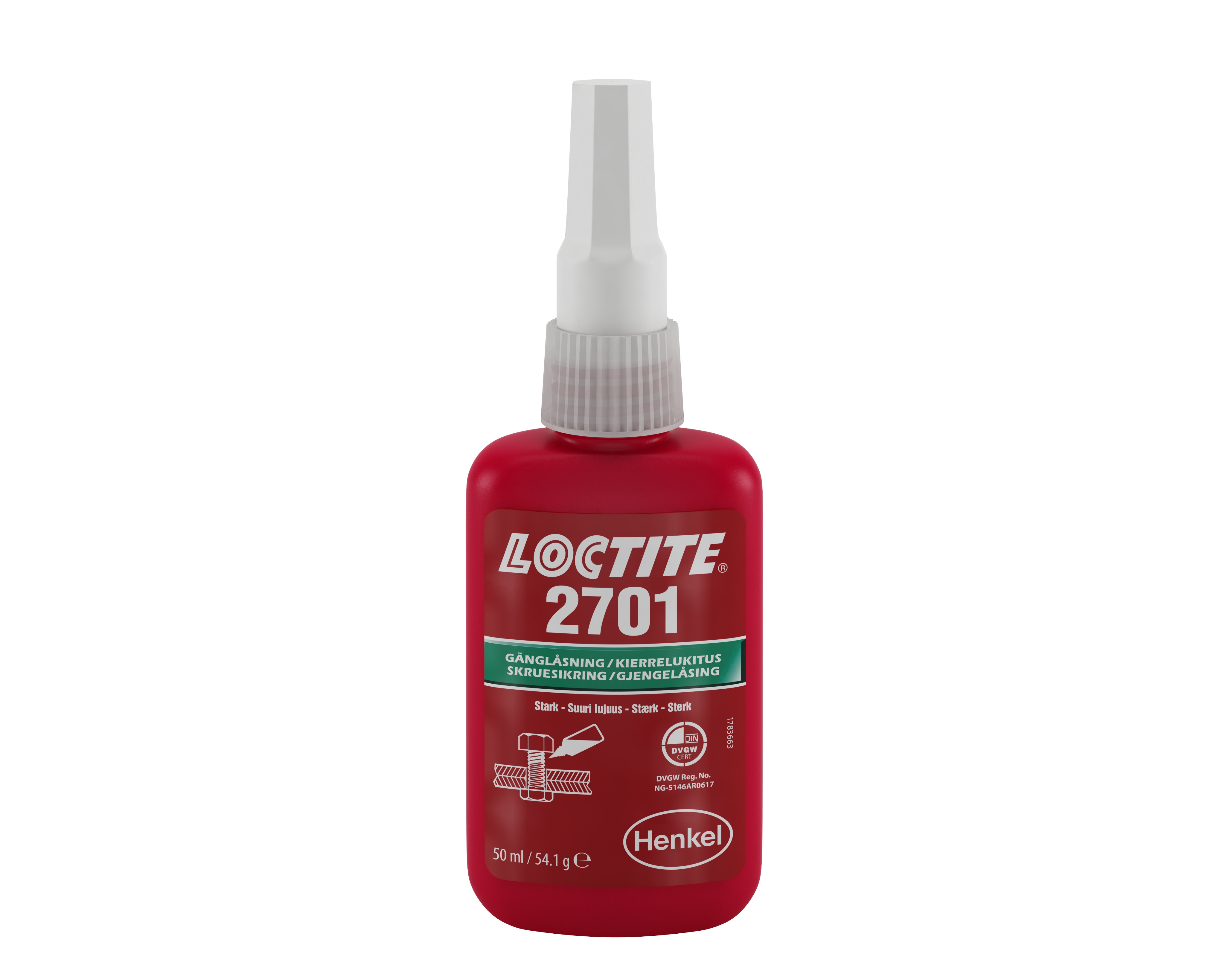 Loctite 2701 x 250ml High Strength Threadlocking Adhesive